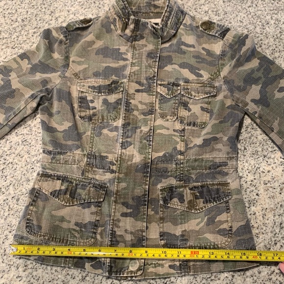 Women’s Blanc Noir Distressed Camo Jacket - Picture 12 of 13